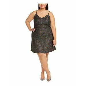 Monteau Women's 2x Plus Sequin Glitter Dress NwT